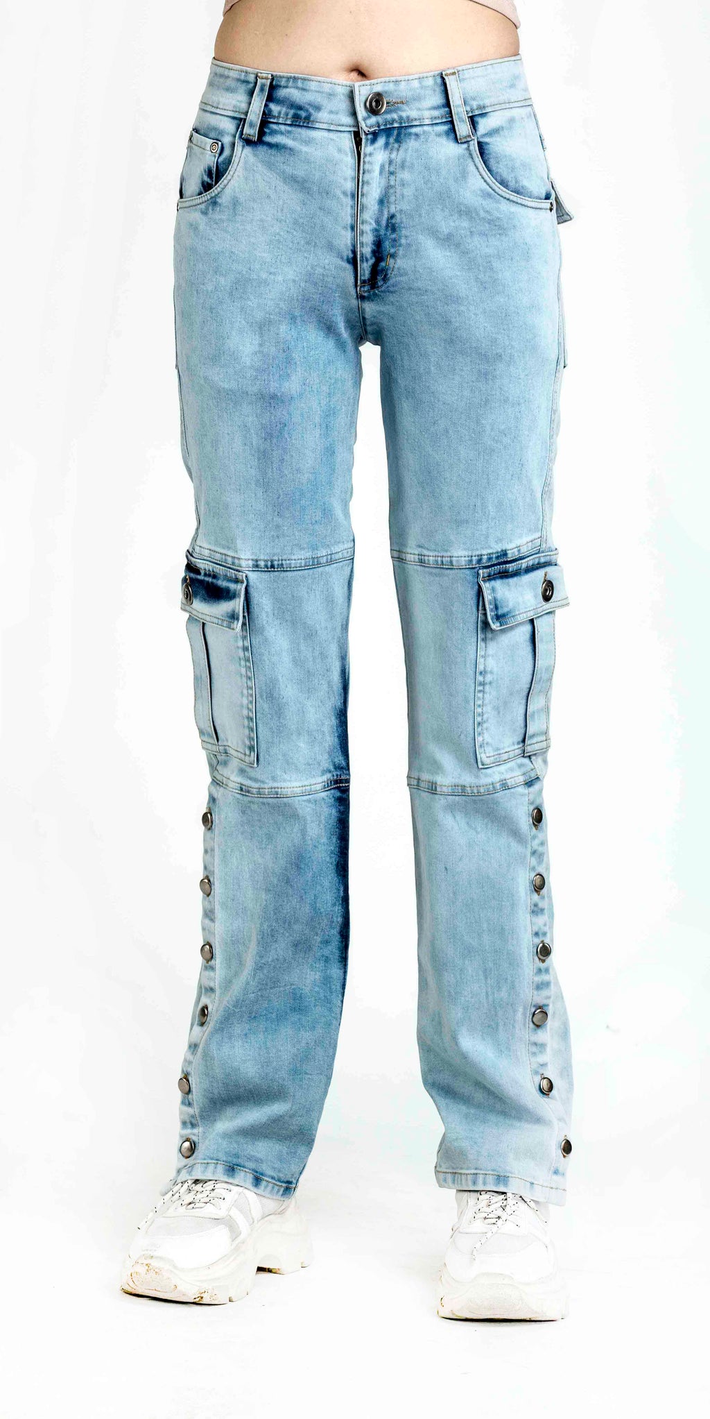 Side Slit denim pant