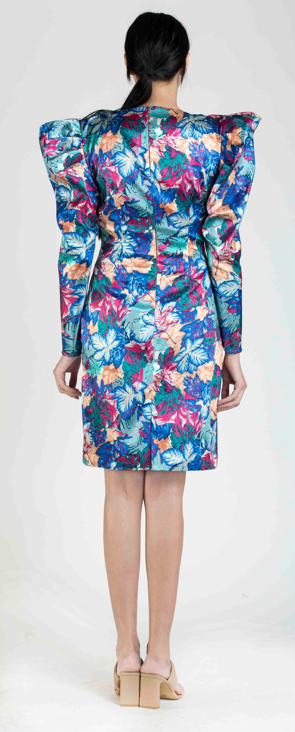 Satin Printed Dress