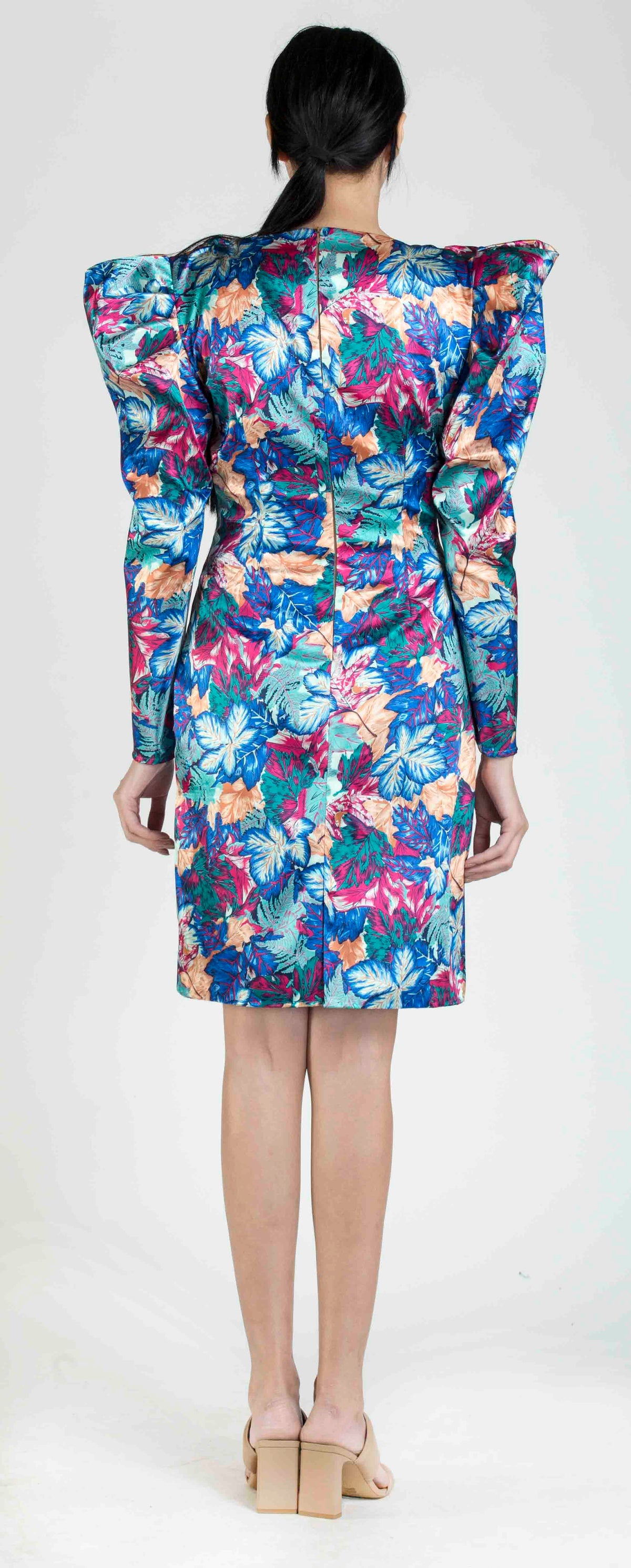 Satin Printed Dress